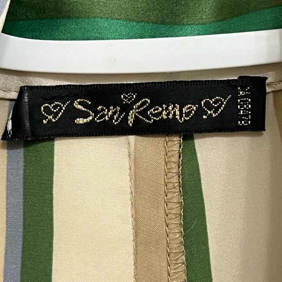 Vintage San Remo Silk Top size 40 - Picture 7 of 9